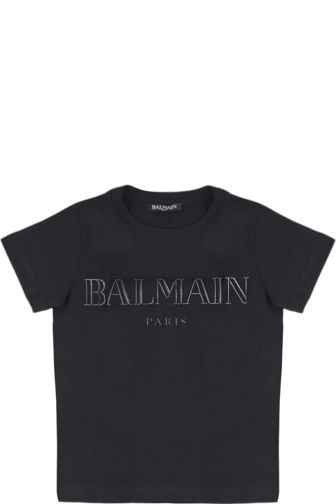 Balmain Kids Balmain Cotton Jersey T-shirt