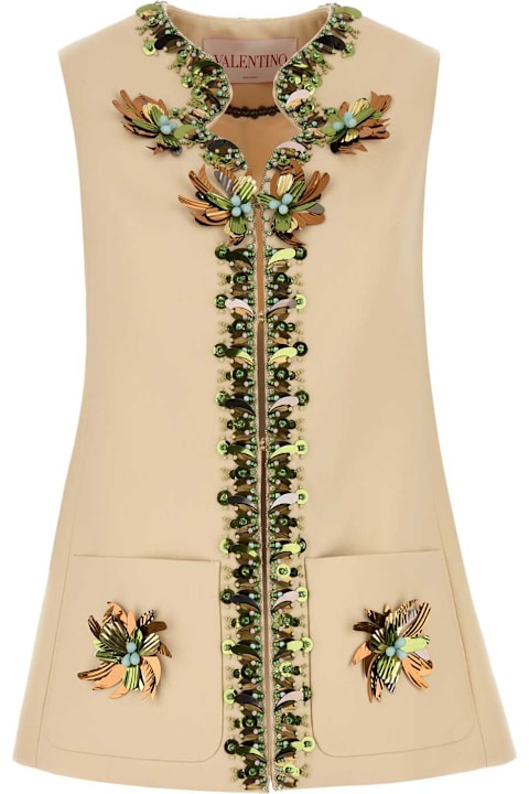 Sale for Women Valentino Garavani Cream Wool Blend Vest