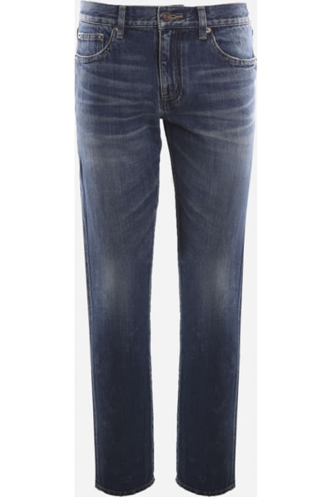 Fashion for Men Saint Laurent Cotton Denim Boyfriend Jeans