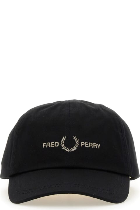 Fred Perry Hats for Men Fred Perry Baseball Hat With Logo
