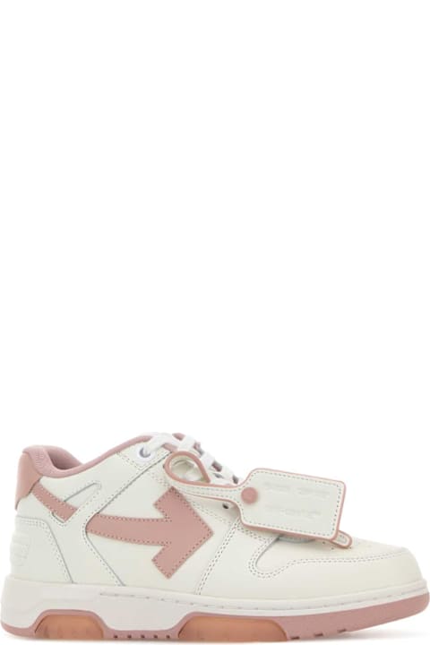 Off-White White Leather Out Of Office Sneakers