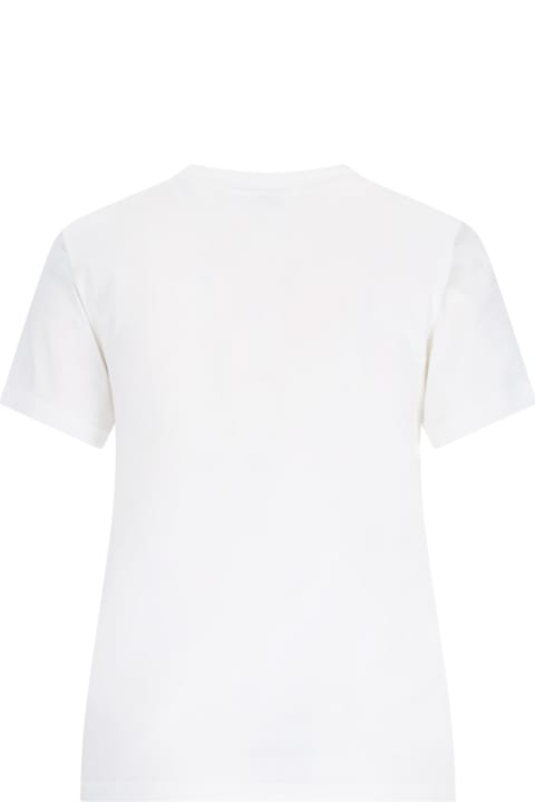 ウィメンズ Victoria Beckhamのトップス Victoria Beckham 'shrunken Logo' T-shirt