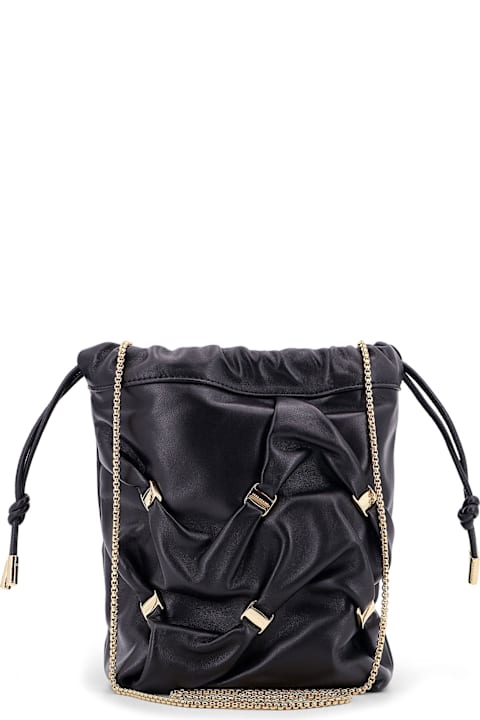 Ferragamo for Women Ferragamo Leather Bucket Bag With Metal Details