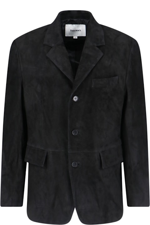 Tonywack Coats & Jackets for Men Tonywack Single-breasted Suede Jacket