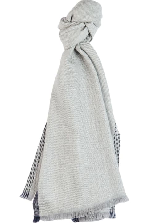 Fay Scarves for Men Fay Scarf In Grey Pure Wool