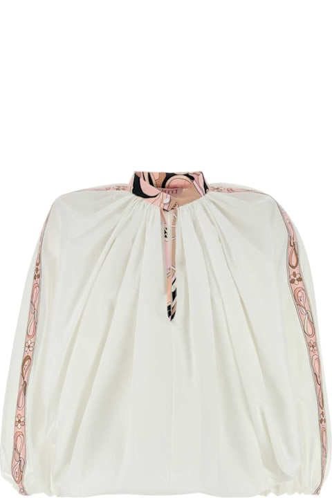 Pucci Fleeces & Tracksuits for Women Pucci White Poplin Blouse
