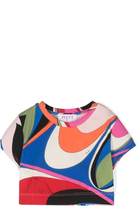 Pucci Topwear for Girls Pucci T-shirt Con Stampa