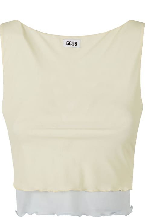 GCDS Topwear for Women GCDS Tulle Tank Top