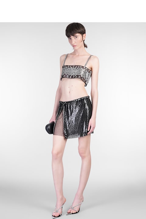 Nué Clothing for Women Nué Pixie Skirt In Black Aluminum