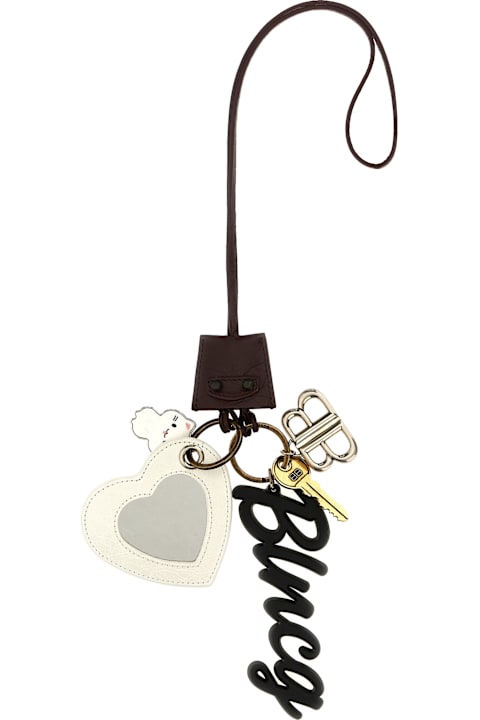 Keyrings for Women Balenciaga 'le City Charm Heart' Keyring