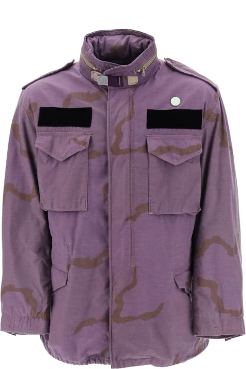 OAMC for Men OAMC Field Jacket In Cotton With Camouflage Pattern