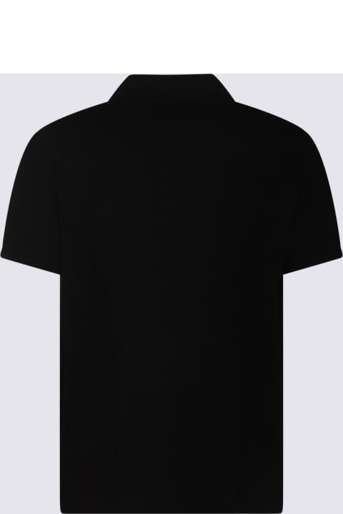 Homeware Moose Knuckles Black Cotton Polo Shirt