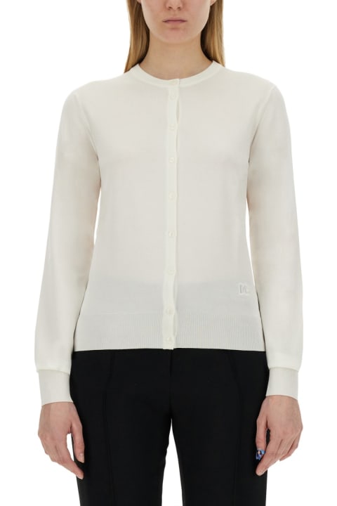 Sweaters for Women Dolce & Gabbana Cardigan With Lace Inlays