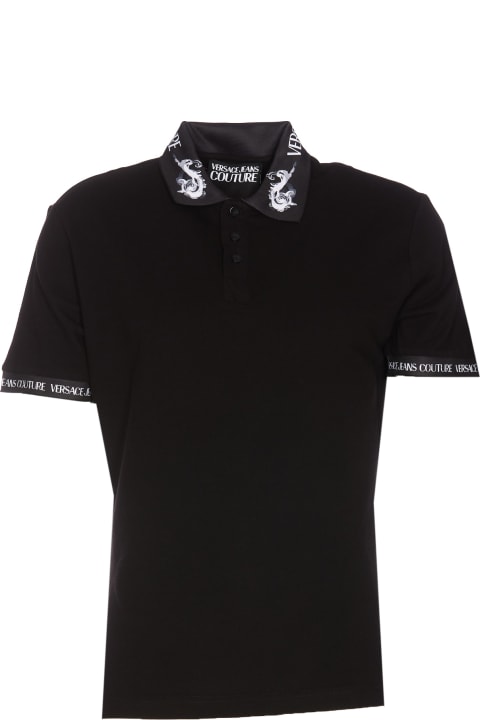 Versace Jeans Couture Topwear for Men Versace Jeans Couture Watercolour Couture Polo