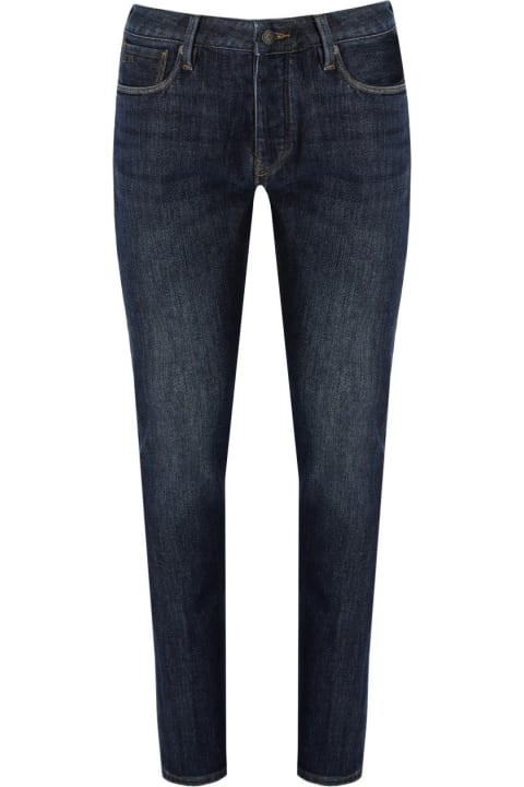 Fashion for Men Emporio Armani J75 Dark Blue Jeans