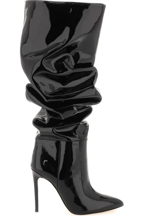 ウィメンズ Paris Texasのシューズ Paris Texas Slouchy Patent Leather Stiletto Boots