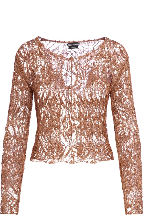 Tom Ford Sweaters for Women Tom Ford Fine Viscose Lace -3gg Cardigan