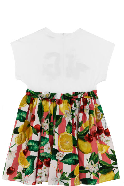Dolce & Gabbana for Girls Dolce & Gabbana Fruit Print Dress