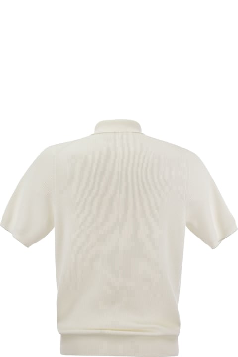 Brunello Cucinelli Clothing for Men Brunello Cucinelli Ribbed Cotton Polo-style Jersey