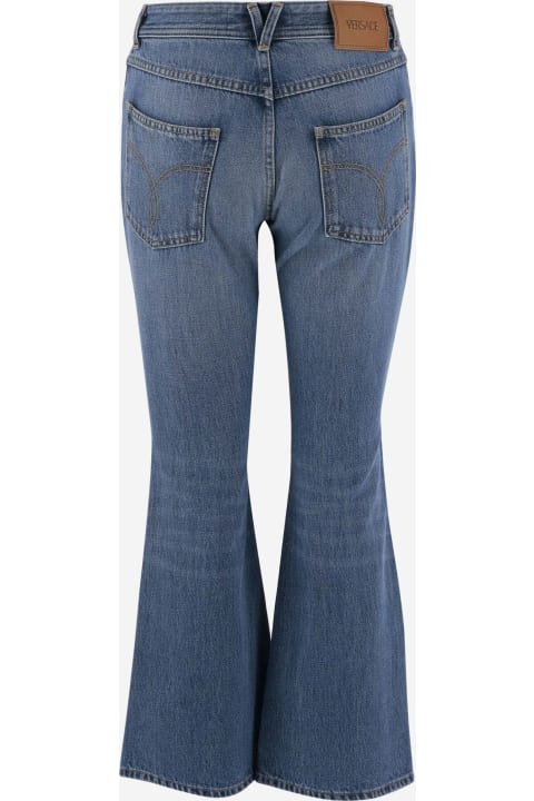 Jeans for Women Versace Slim Denim Pants