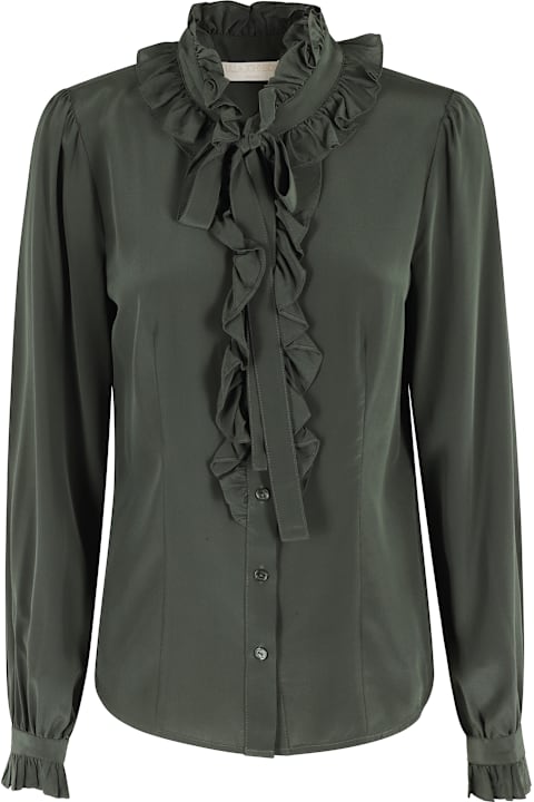 Ulla Johnson for Kids Ulla Johnson Catroux Silk Long Sleeve Button Front Blouse