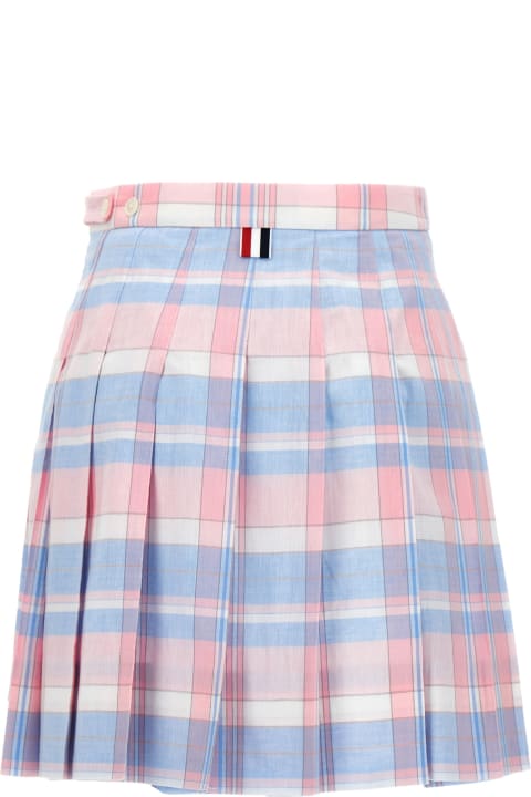 Thom Browne for Women Thom Browne Check Pleated Skirt