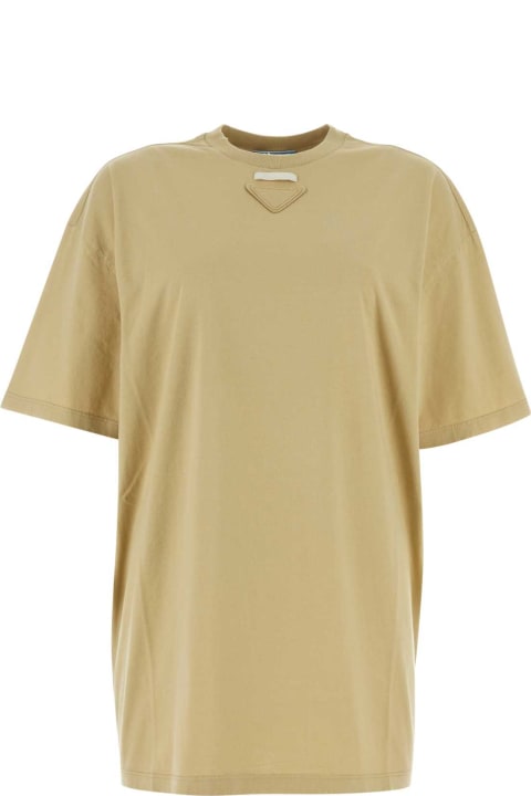 Clothing Sale for Women Prada Cappuccino Jersey T-shirt