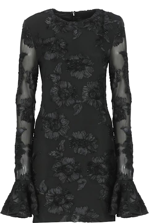Homeware Rotate by Birger Christensen Flower Mesh Mini Dress