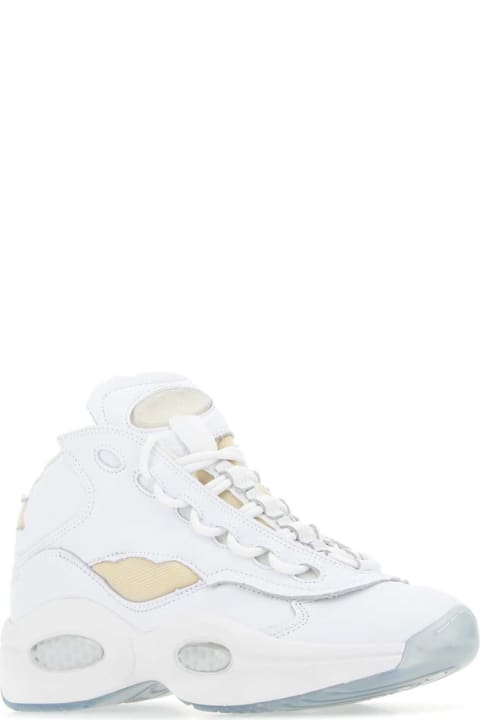 Shoes for Men Maison Margiela White Leather Project 0 Tq Memory Of Sneakers
