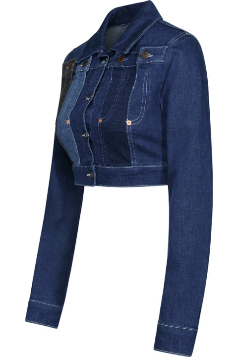 M05CH1N0 Jeans Coats & Jackets for Women M05CH1N0 Jeans Blue Cotton Jacket