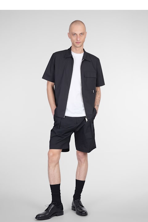 Low Brand Clothing for Men Low Brand Kim Shorts In Black Cotton