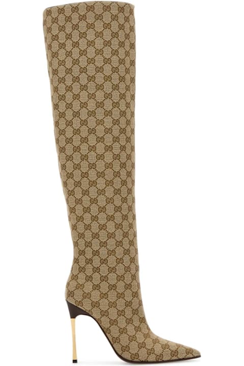 Gucci Gg Fabric Boots