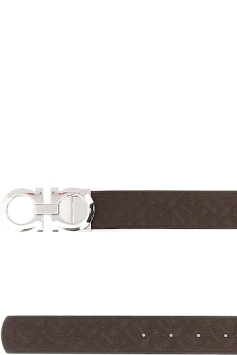 Ferragamo for Kids Ferragamo Brown Leather Reversible Belt