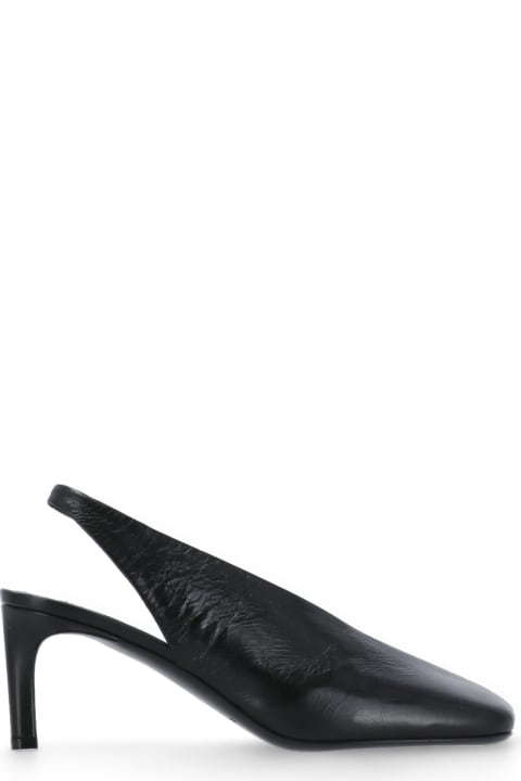 Jil Sander High-Heeled Shoes for Women Jil Sander Leather Slingback