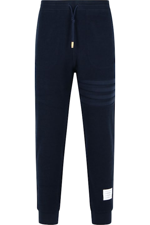 Thom Browne Pants for Men Thom Browne 'jogger' Navy Cotton Pants