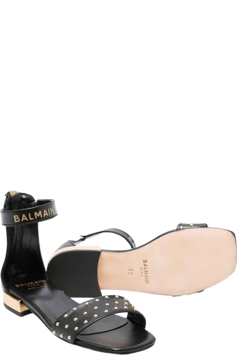 Balmain for Girls Balmain Black Sandals Girl .
