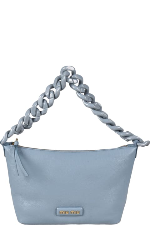 Miu Miu Bags for Women Miu Miu Chain Strap Logo Embossed Shoulder Bag