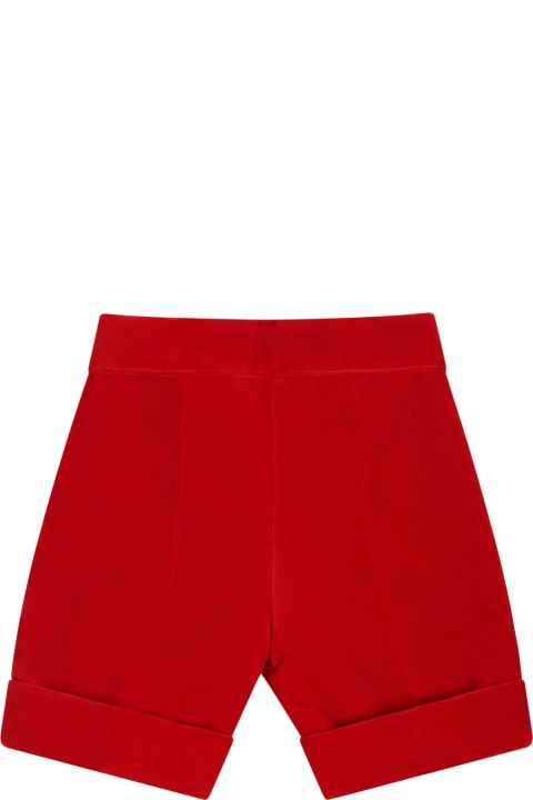 Bottoms for Baby Girls La stupenderia Red Shorts For Baby Boy