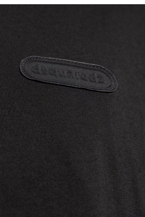 Dsquared2 Topwear for Men Dsquared2 Logo Patch Crewneck T-shirt