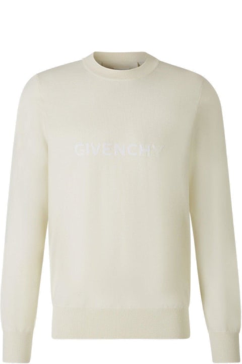メンズ Givenchyのニットウェア Givenchy Logo Embroidered Knitted Jumper