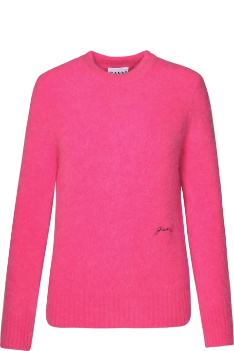 Ganni for Women Ganni Fuchsia Alpaca Blend Sweater