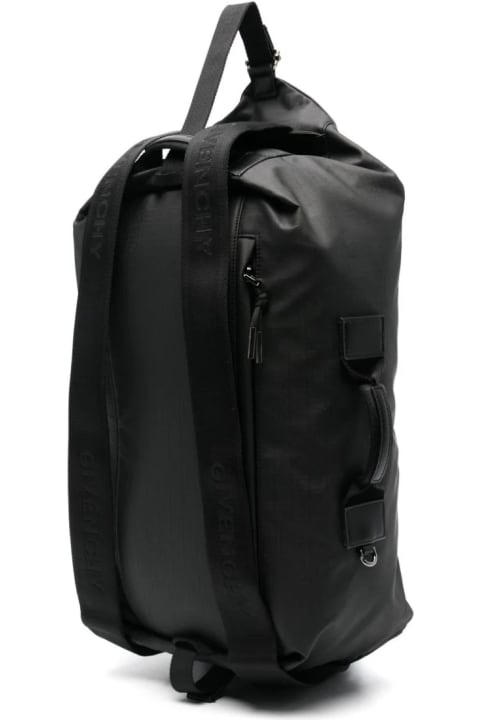 Bags for Men Givenchy G-zip Backpack In Black 4g Nylon