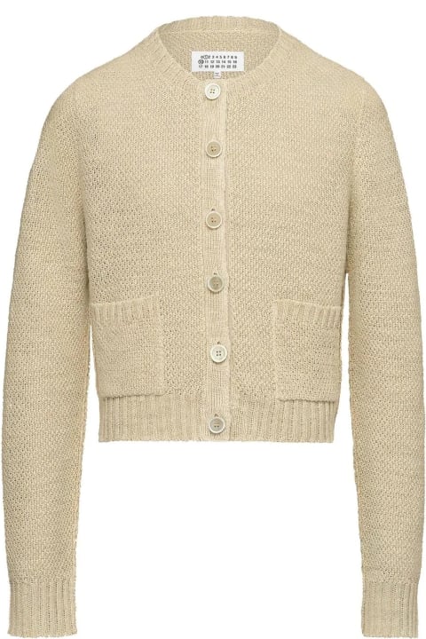 Homeware Maison Margiela Hemp Basket Weave Knit Cardigan