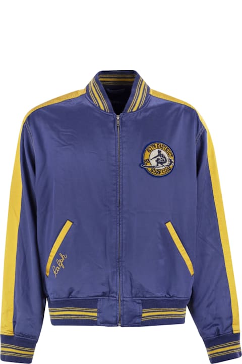 Polo Ralph Lauren Coats & Jackets for Men Polo Ralph Lauren Surf-themed Letterman Jacket