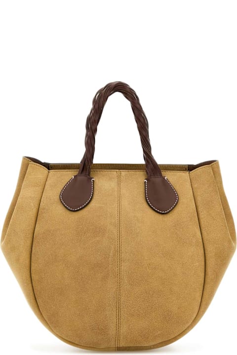 J.W. Anderson لـ Women J.W. Anderson Beige Suede Small Punch Handbag