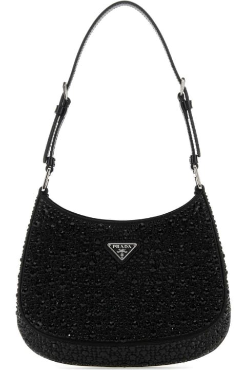 Bags Sale for Women Prada Embellished Satin Cleo Handbag