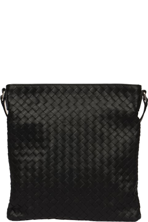 Shoulder Bags for Men Bottega Veneta Weave Zip Shoulder Bag