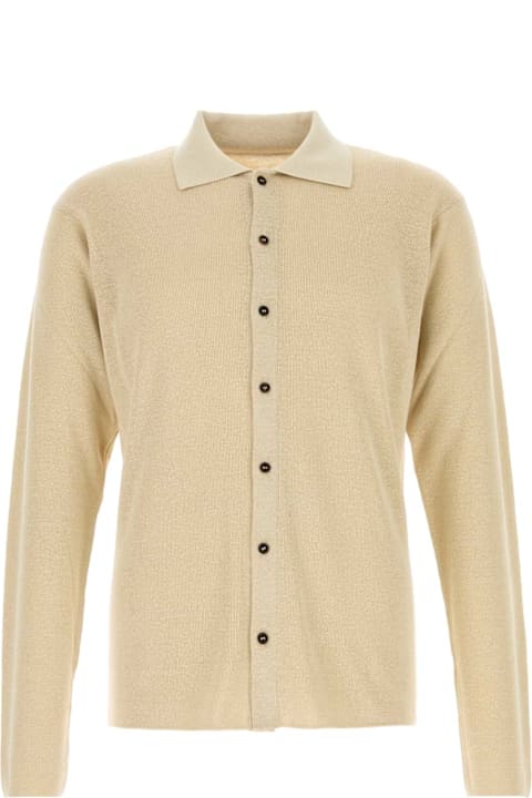 Quiet Luxury for Men The Row Beige Linen Blend Lorde Cardigan