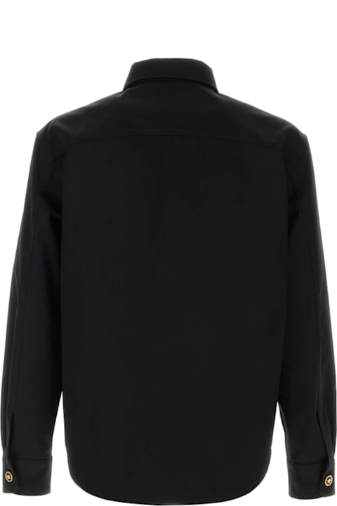Versace for Men Versace Black Gabardine Shirt