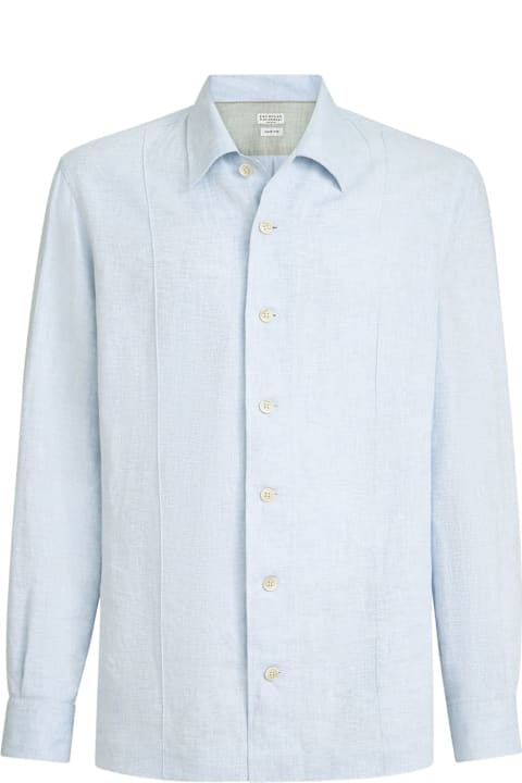 Homeware Brunello Cucinelli Linen And Cotton Blend Shirt